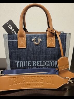 True Religion Modern Edge Denim Tote
